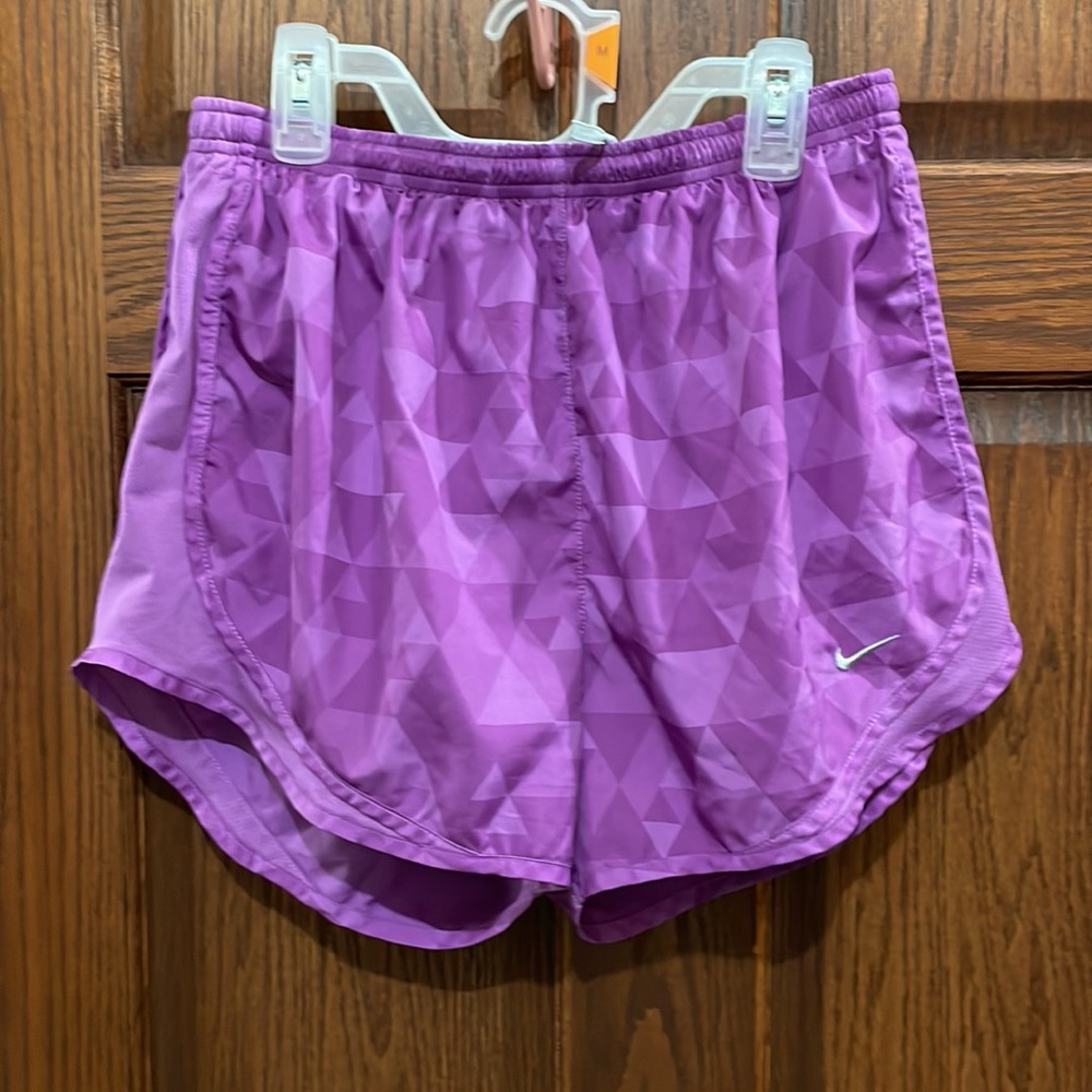 Nike dry fit women’s purple short; Size M